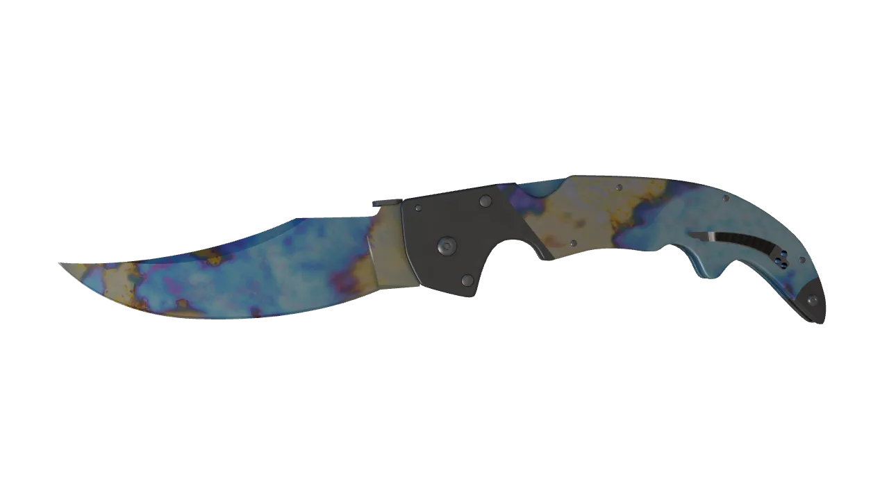 Falchion Knife | Case Hardened seed #116, front