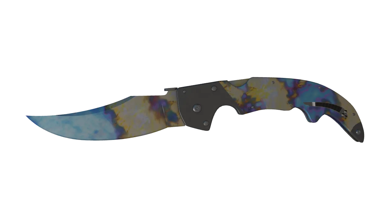 Falchion Knife | Case Hardened seed #139, front