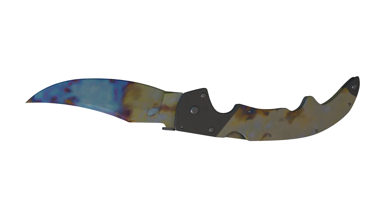 Falchion Knife | Case Hardened seed #152, back