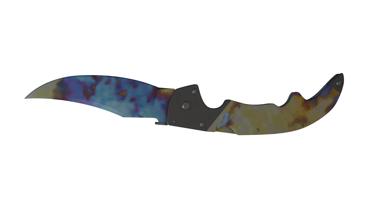 Falchion Knife | Case Hardened seed #175, back