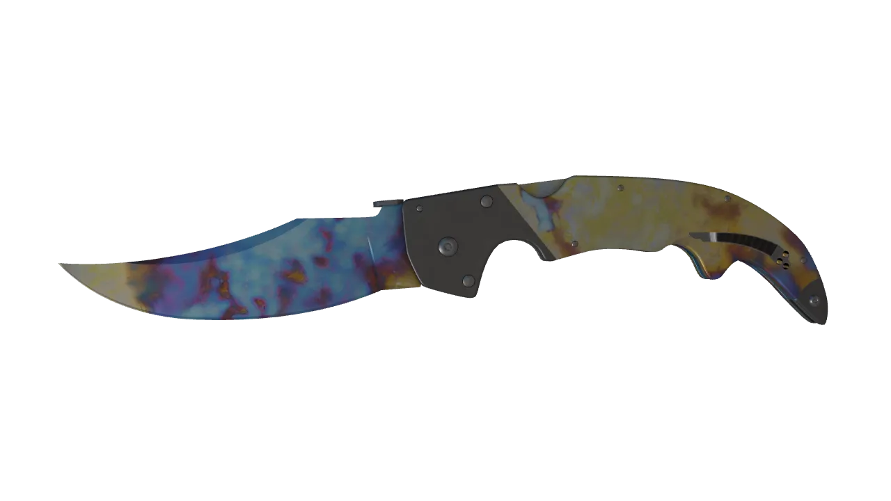 Falchion Knife | Case Hardened seed #175, front