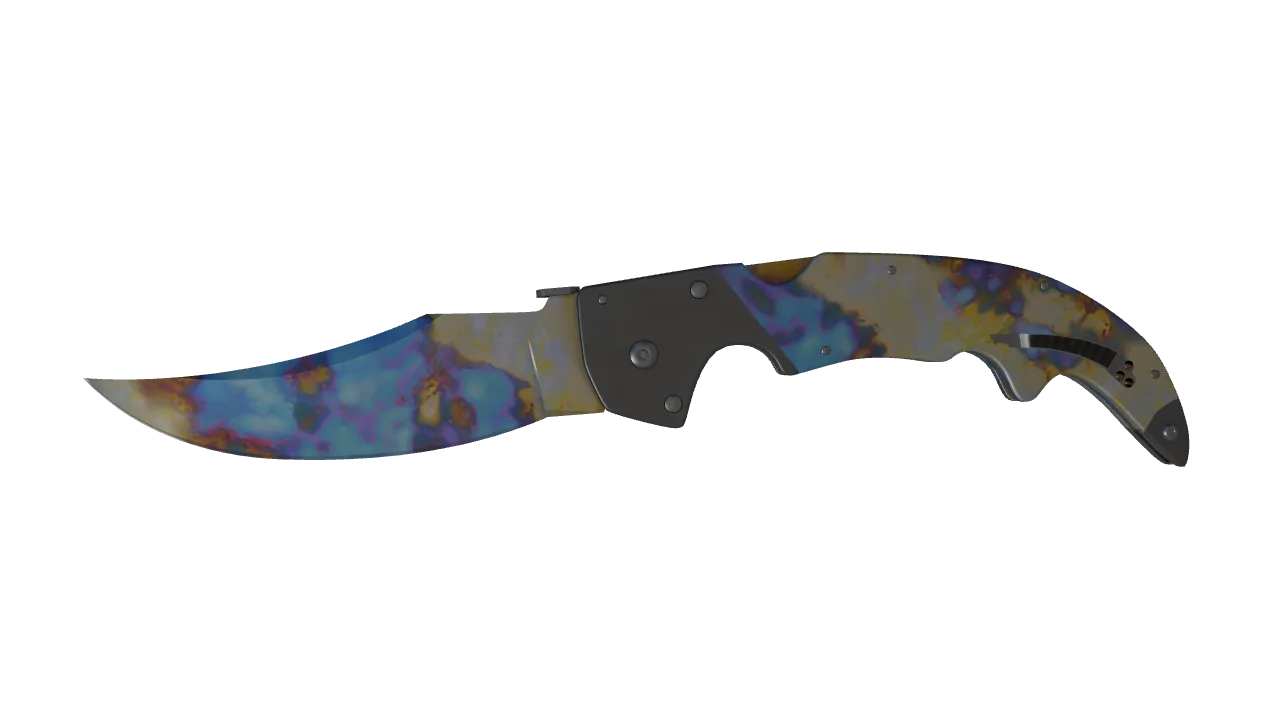Falchion Knife | Case Hardened seed #177, front