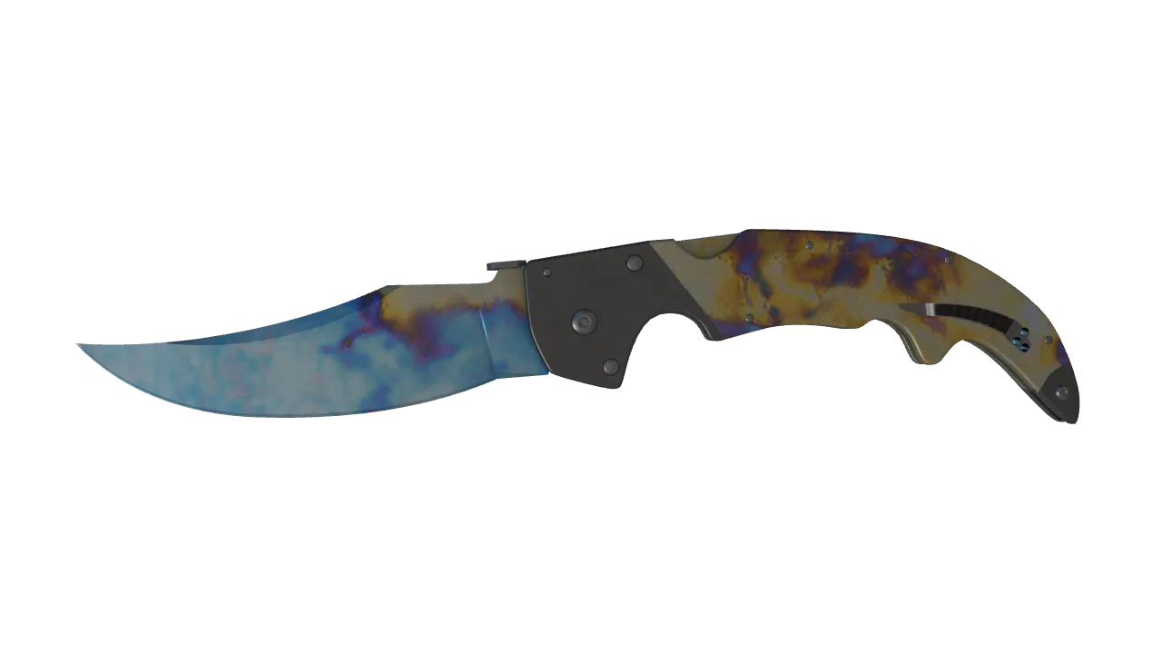 Falchion Knife | Case Hardened seed #182, front