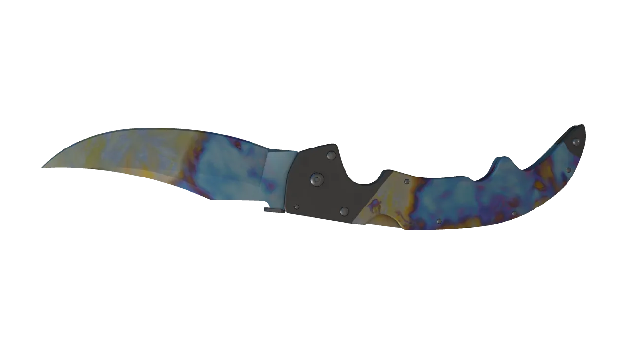 Falchion Knife | Case Hardened seed #188, back