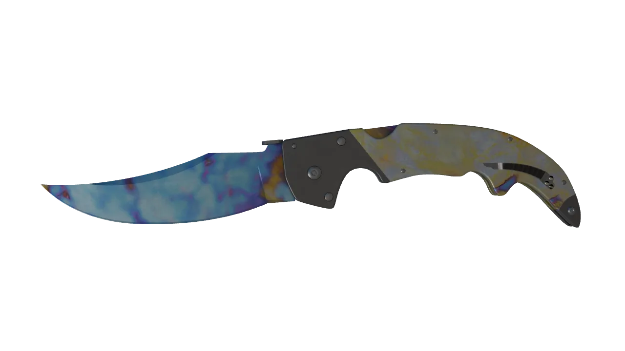 Falchion Knife | Case Hardened seed #194, front