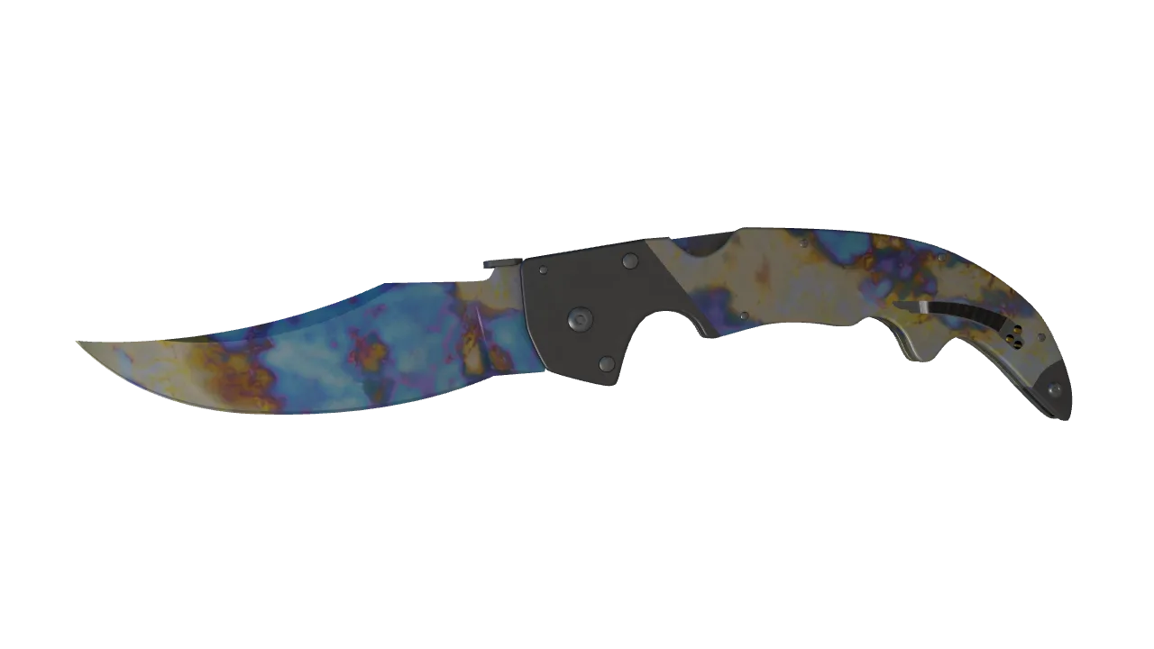 Falchion Knife | Case Hardened seed #243, front