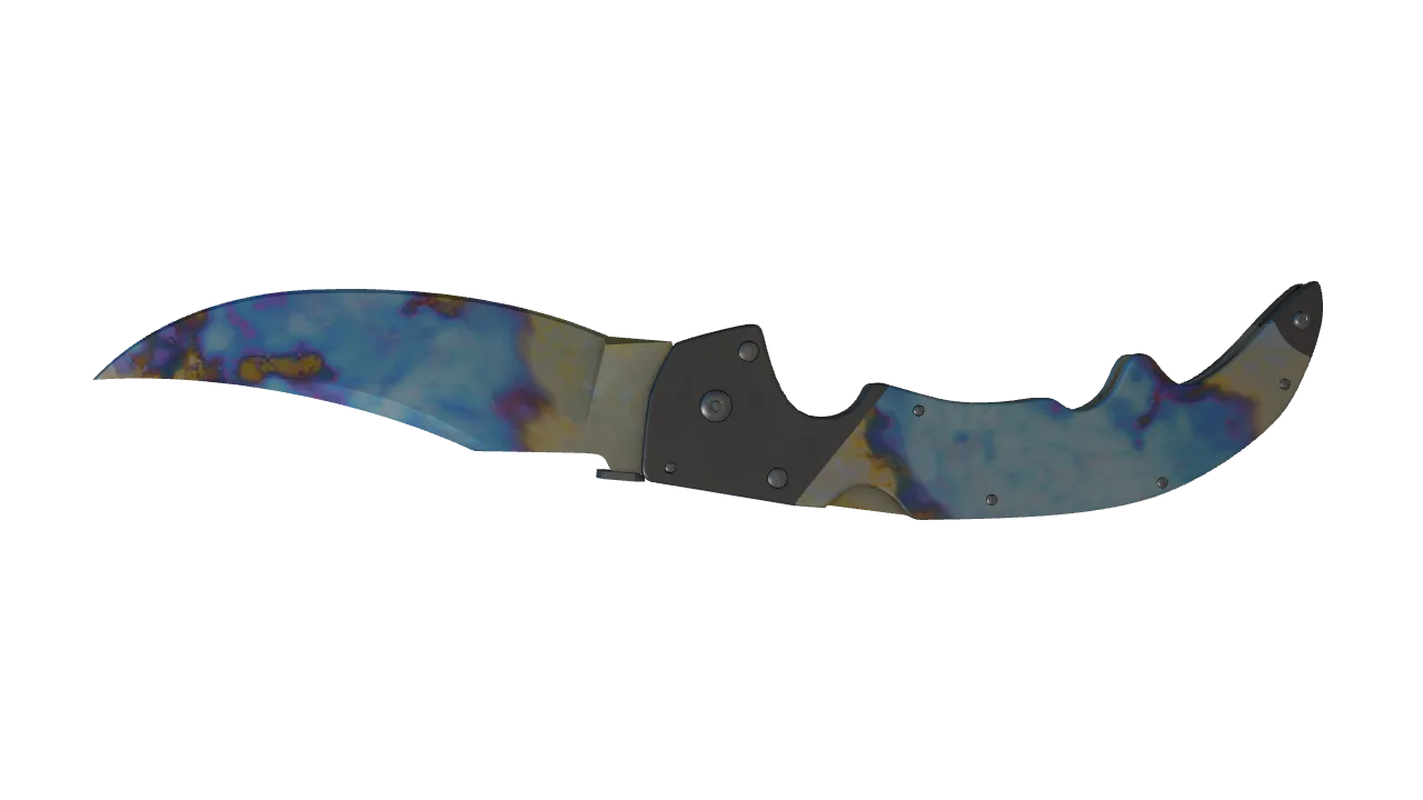 Falchion Knife | Case Hardened seed #262, back