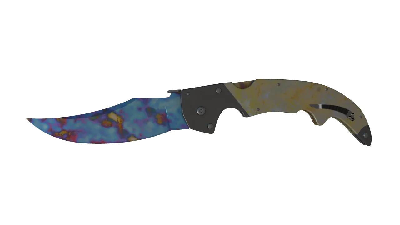 Falchion Knife | Case Hardened seed #263, front