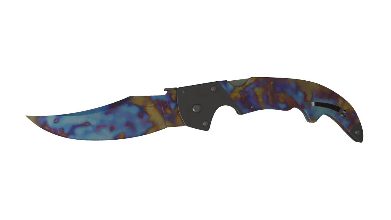 Falchion Knife | Case Hardened seed #265, front