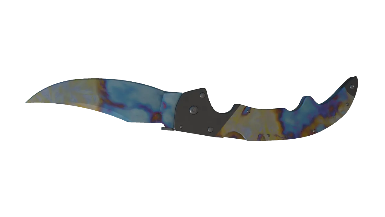 Falchion Knife | Case Hardened seed #27, back