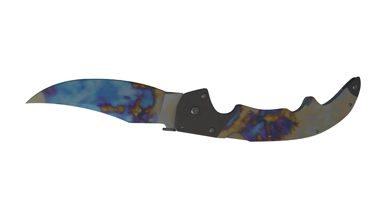 Falchion Knife | Case Hardened seed #273, back