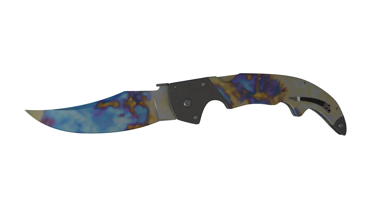 Falchion Knife | Case Hardened seed #273, front