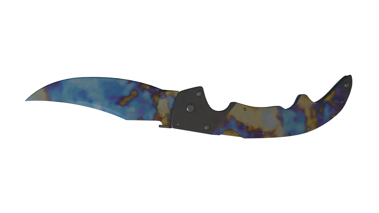 Falchion Knife | Case Hardened seed #282, back