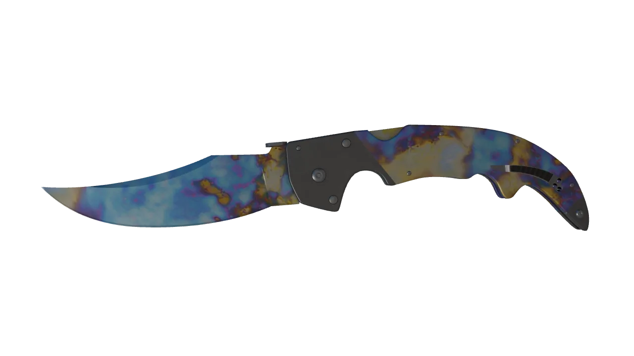 Falchion Knife | Case Hardened seed #282, front