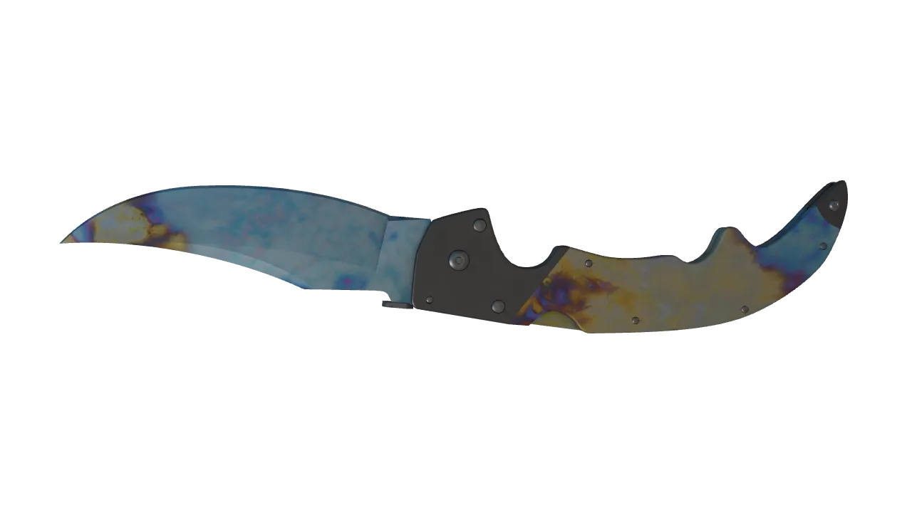 Falchion Knife | Case Hardened seed #283, back