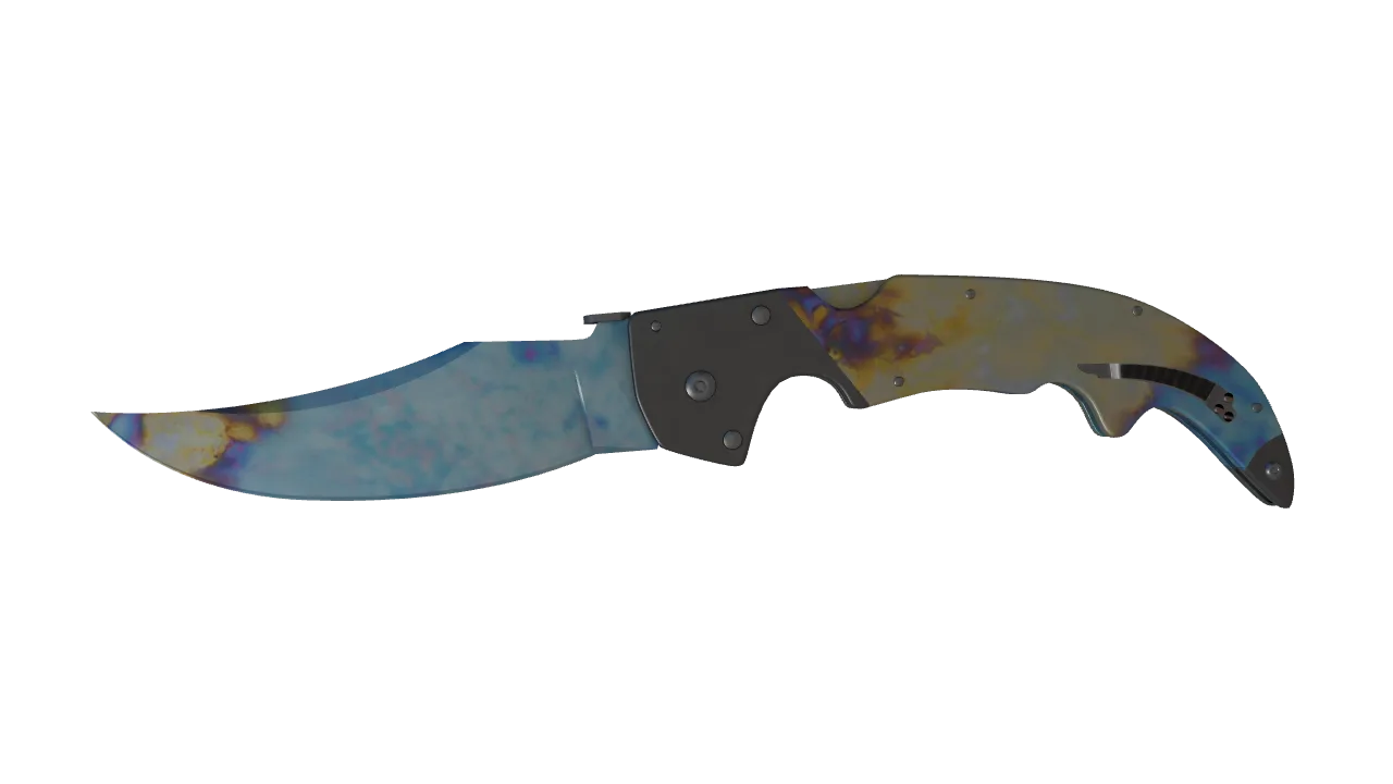 Falchion Knife | Case Hardened seed #283, front