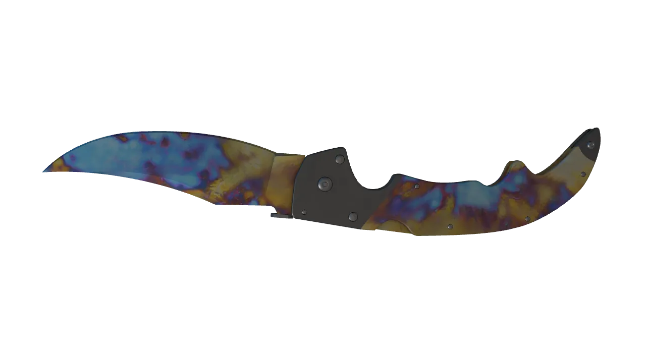 Falchion Knife | Case Hardened seed #284, back