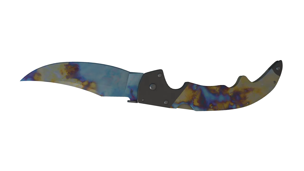 Falchion Knife | Case Hardened seed #29, back