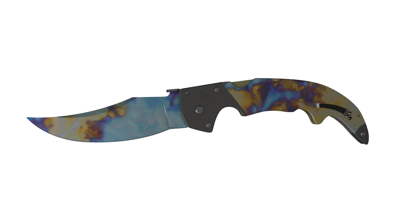 Falchion Knife | Case Hardened seed #29, front