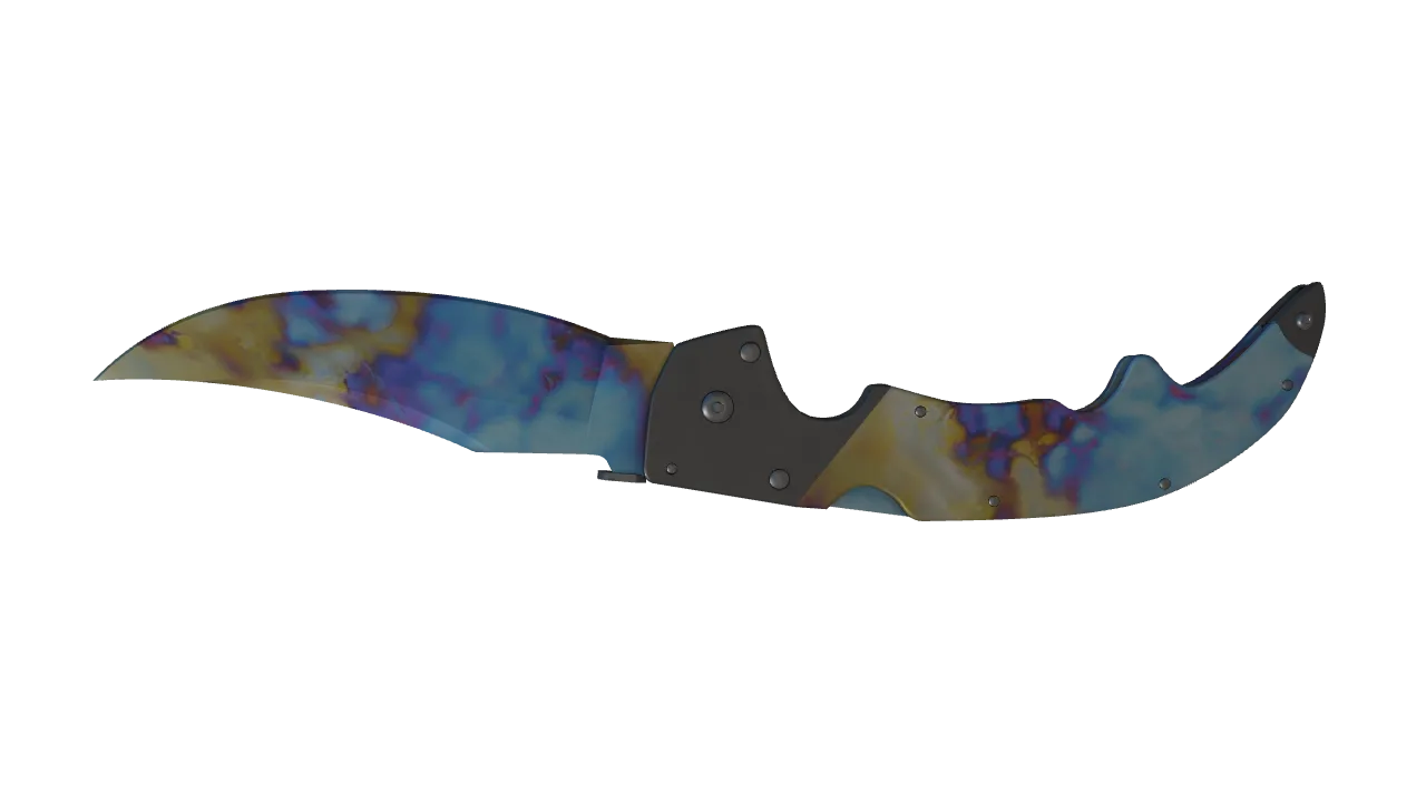Falchion Knife | Case Hardened seed #299, back