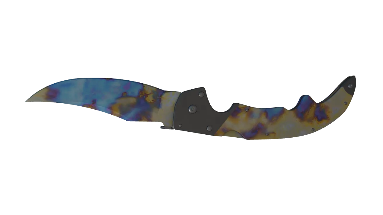 Falchion Knife | Case Hardened seed #30, back