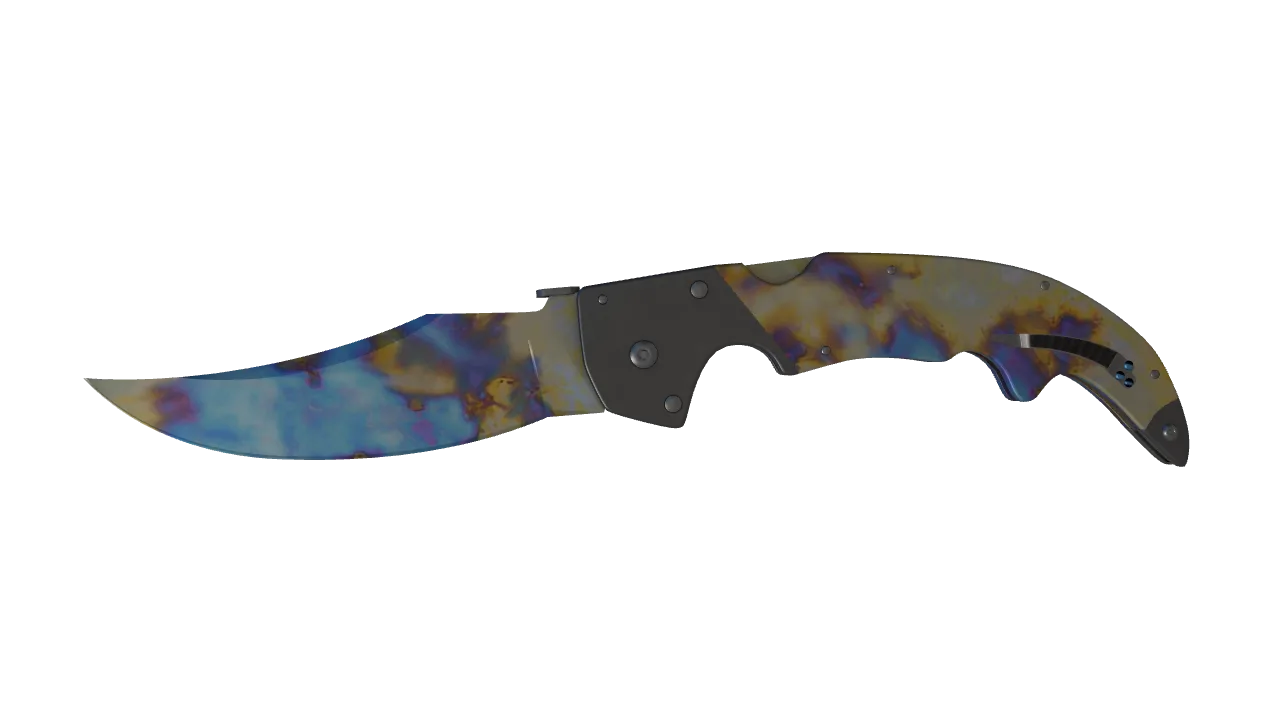 Falchion Knife | Case Hardened seed #30, front