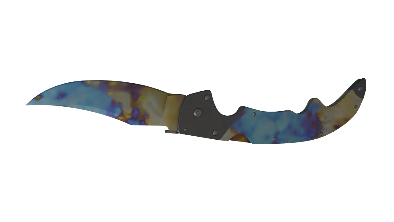 Falchion Knife | Case Hardened seed #310, back