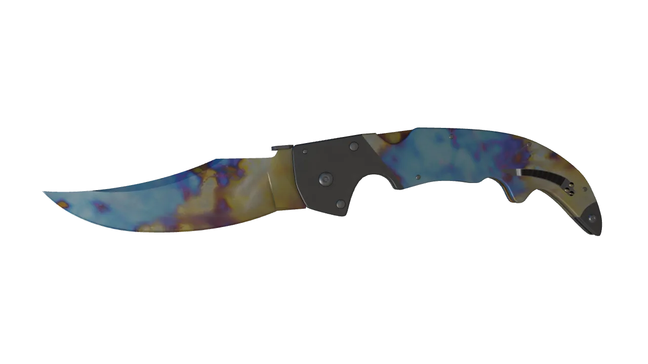 Falchion Knife | Case Hardened seed #310, front