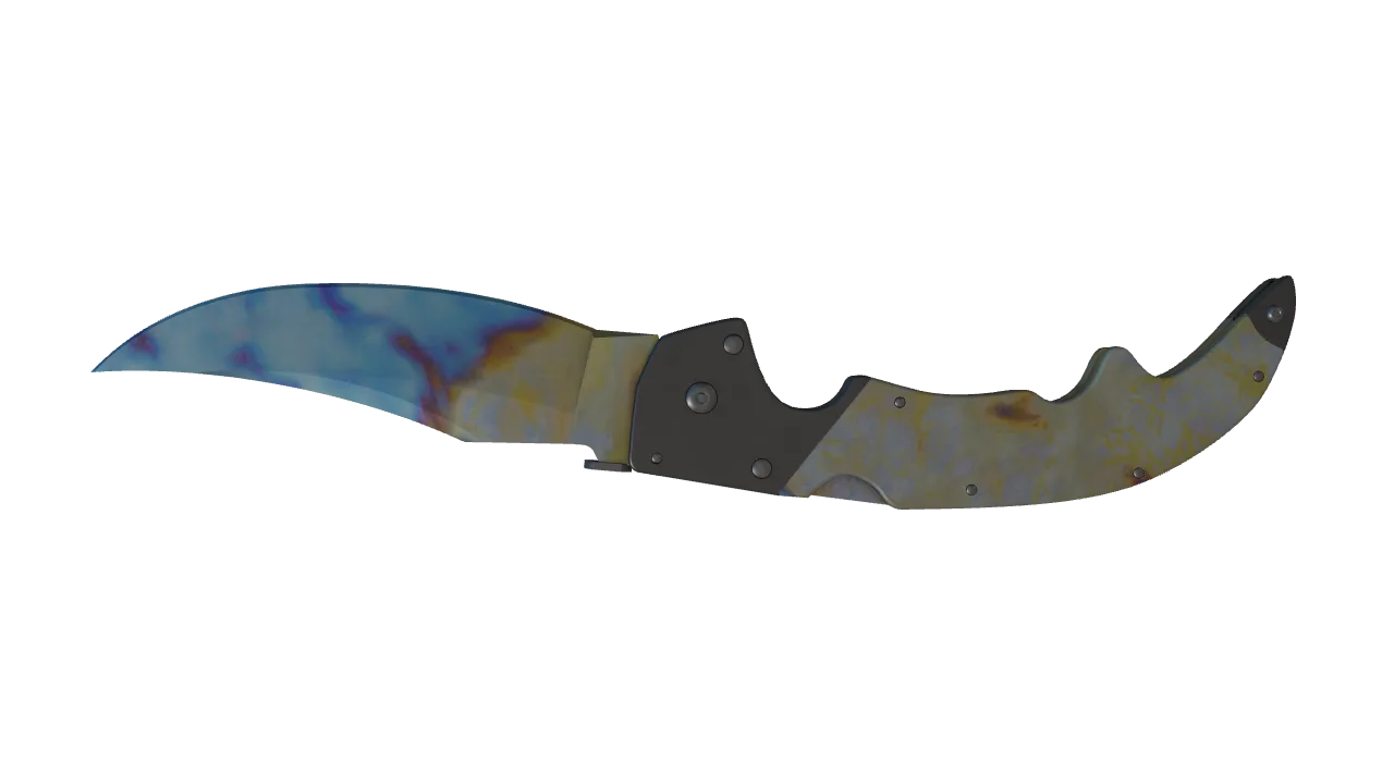 Falchion Knife | Case Hardened seed #322, back