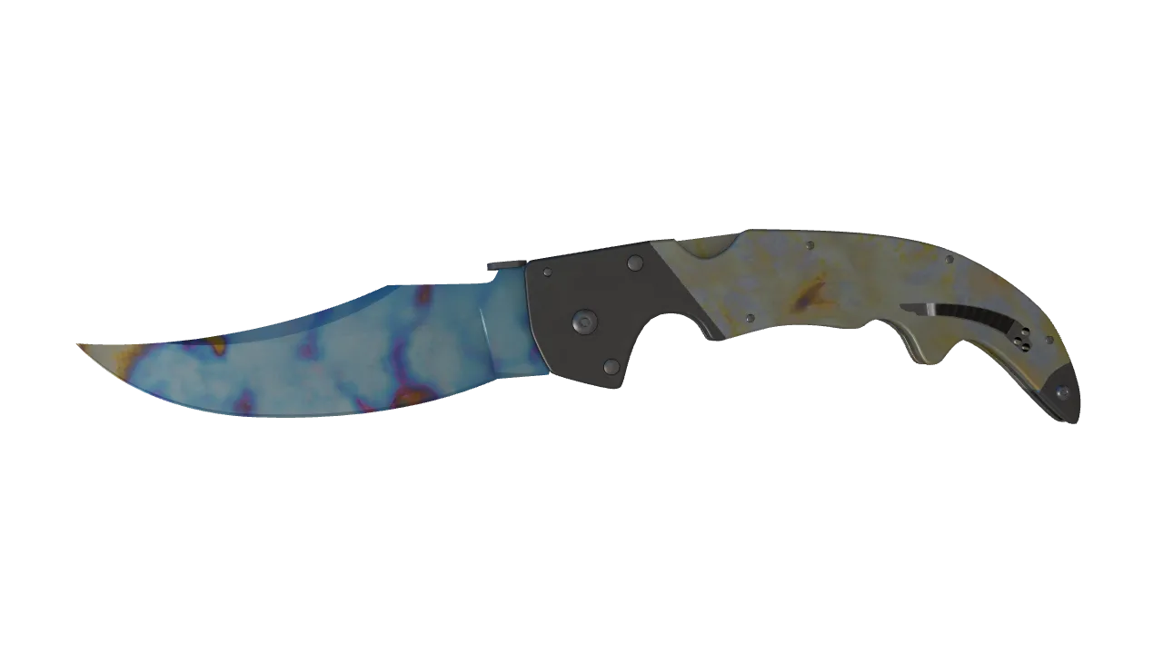 Falchion Knife | Case Hardened seed #330, front