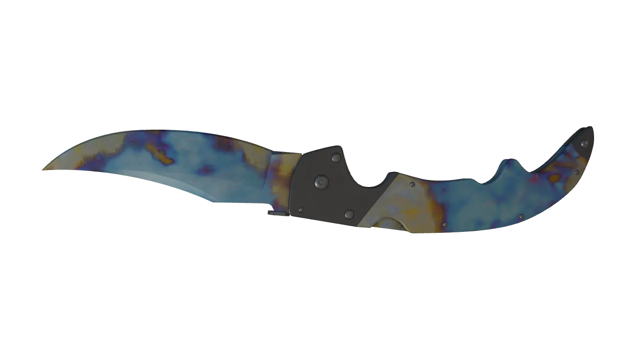 Falchion Knife | Case Hardened seed #334, back