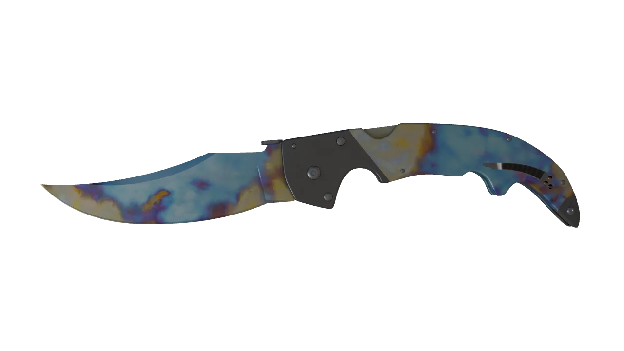 Falchion Knife | Case Hardened seed #334, front