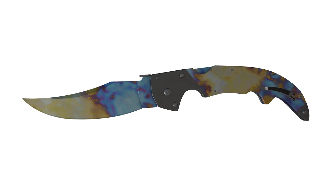Falchion Knife | Case Hardened seed #339, front