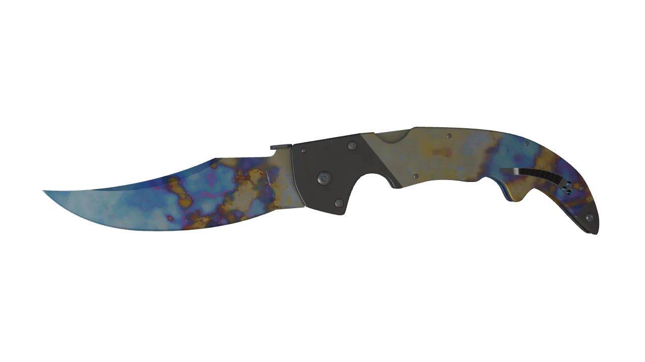 Falchion Knife | Case Hardened seed #375, front