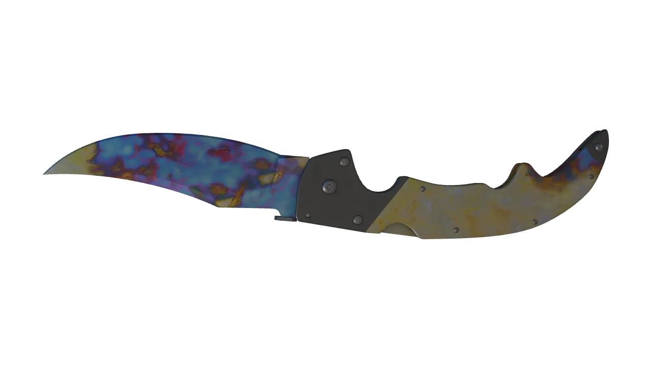 Falchion Knife | Case Hardened seed #39, back