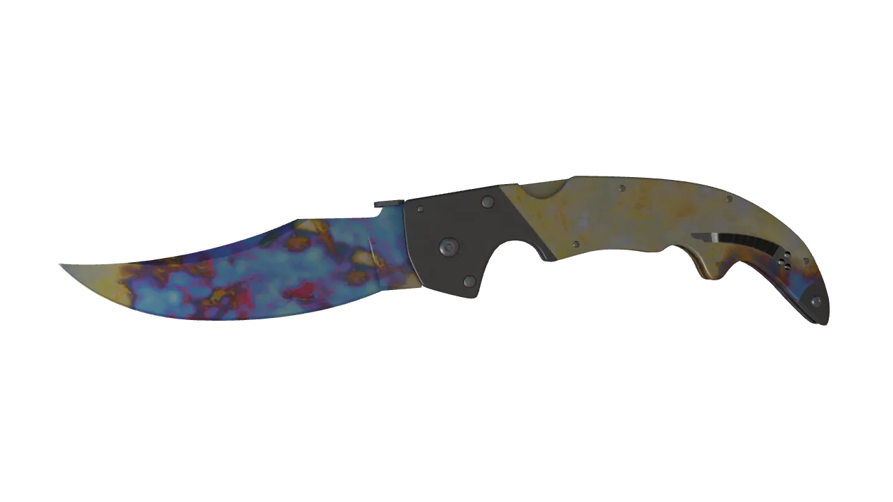Falchion Knife | Case Hardened seed #39, front