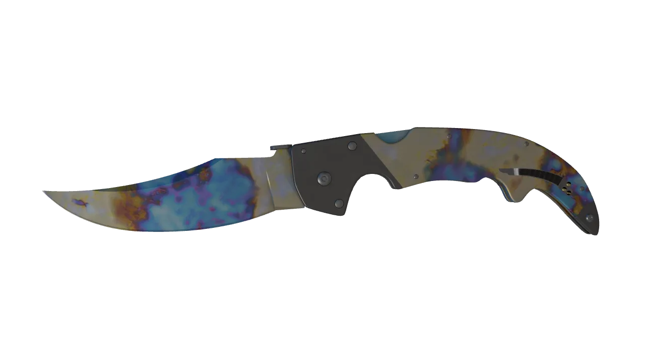 Falchion Knife | Case Hardened seed #400, front
