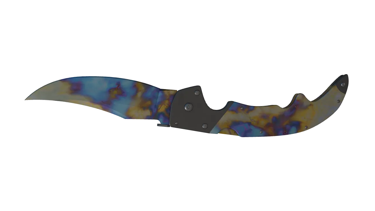 Falchion Knife | Case Hardened seed #401, back