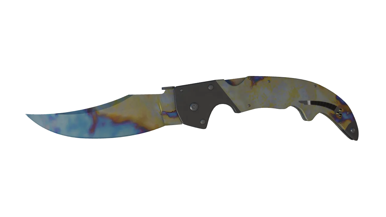 Falchion Knife | Case Hardened seed #420, front