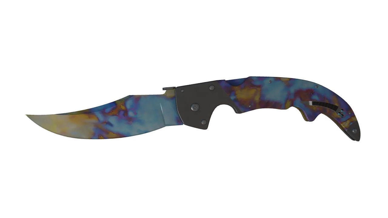 Falchion Knife | Case Hardened seed #43, front