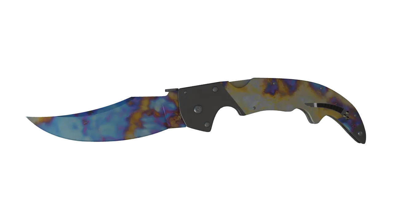 Falchion Knife | Case Hardened seed #432, front