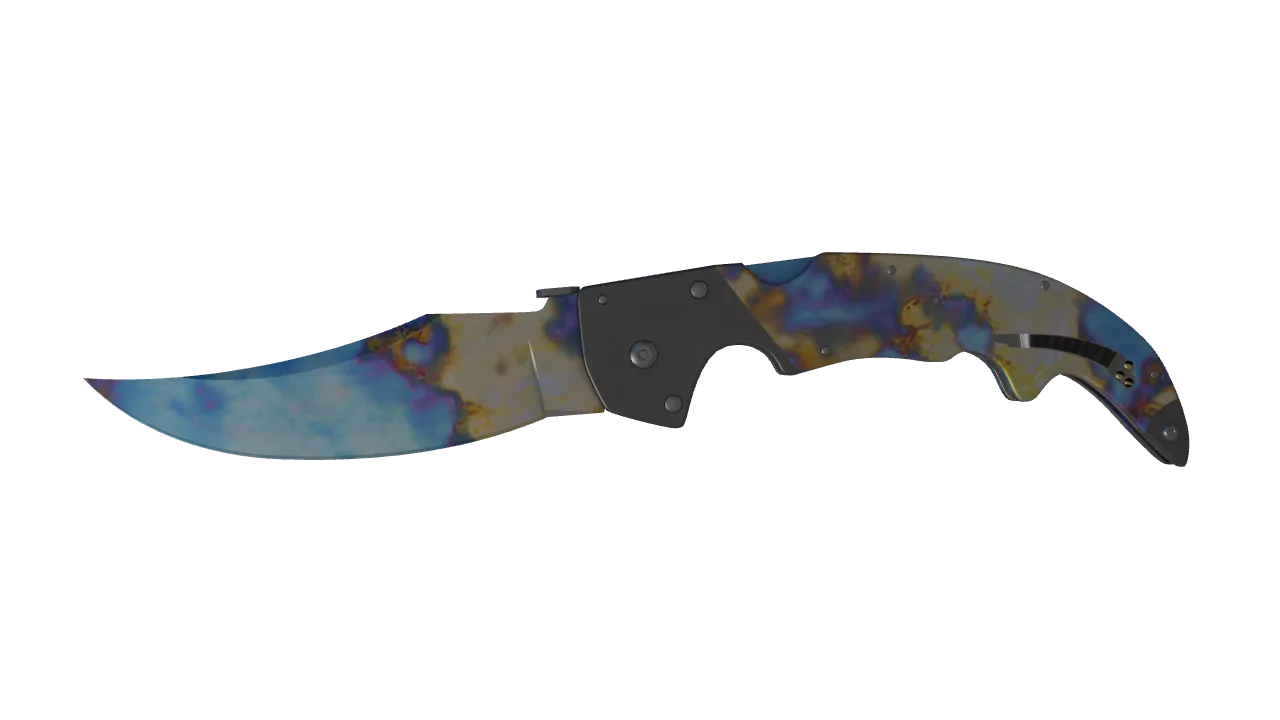 Falchion Knife | Case Hardened seed #453, front