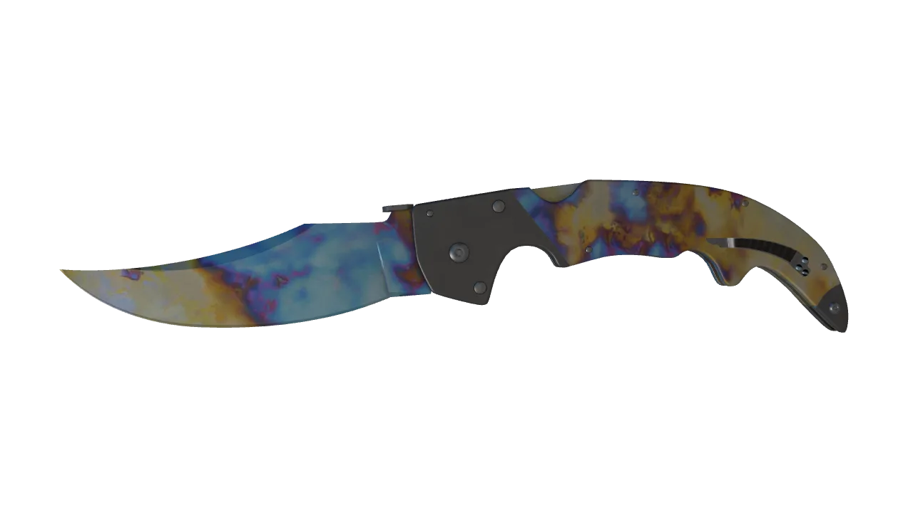 Falchion Knife | Case Hardened seed #457, front