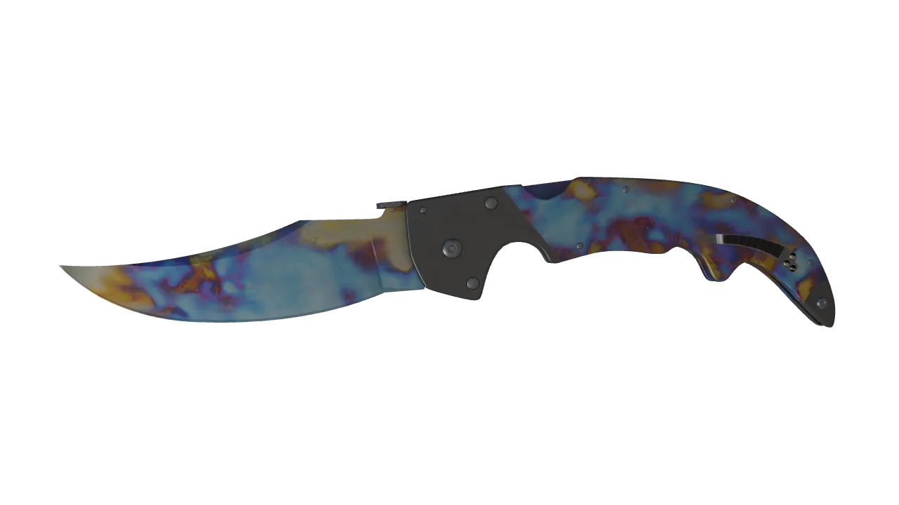 Falchion Knife | Case Hardened seed #466, front
