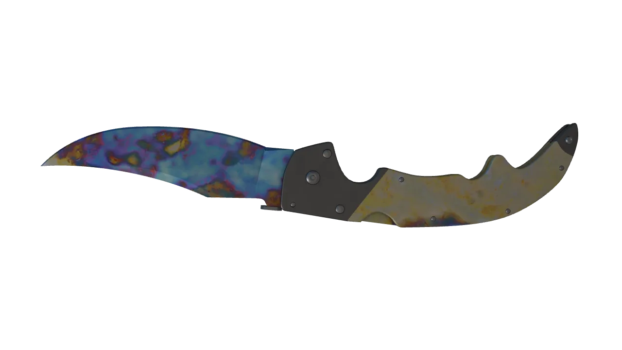 Falchion Knife | Case Hardened seed #478, back