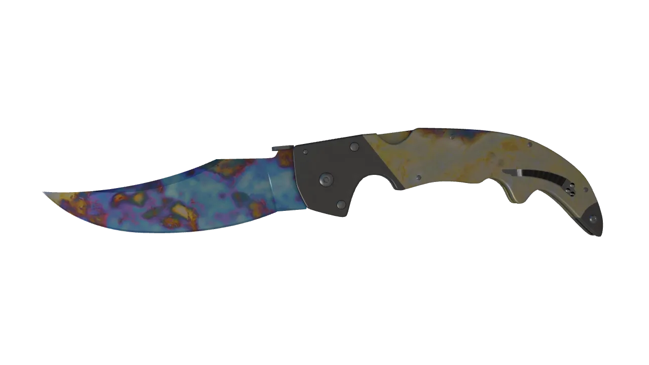 Falchion Knife | Case Hardened seed #478, front