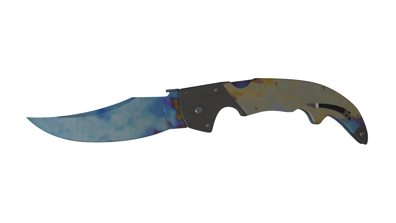Falchion Knife | Case Hardened seed #494, front