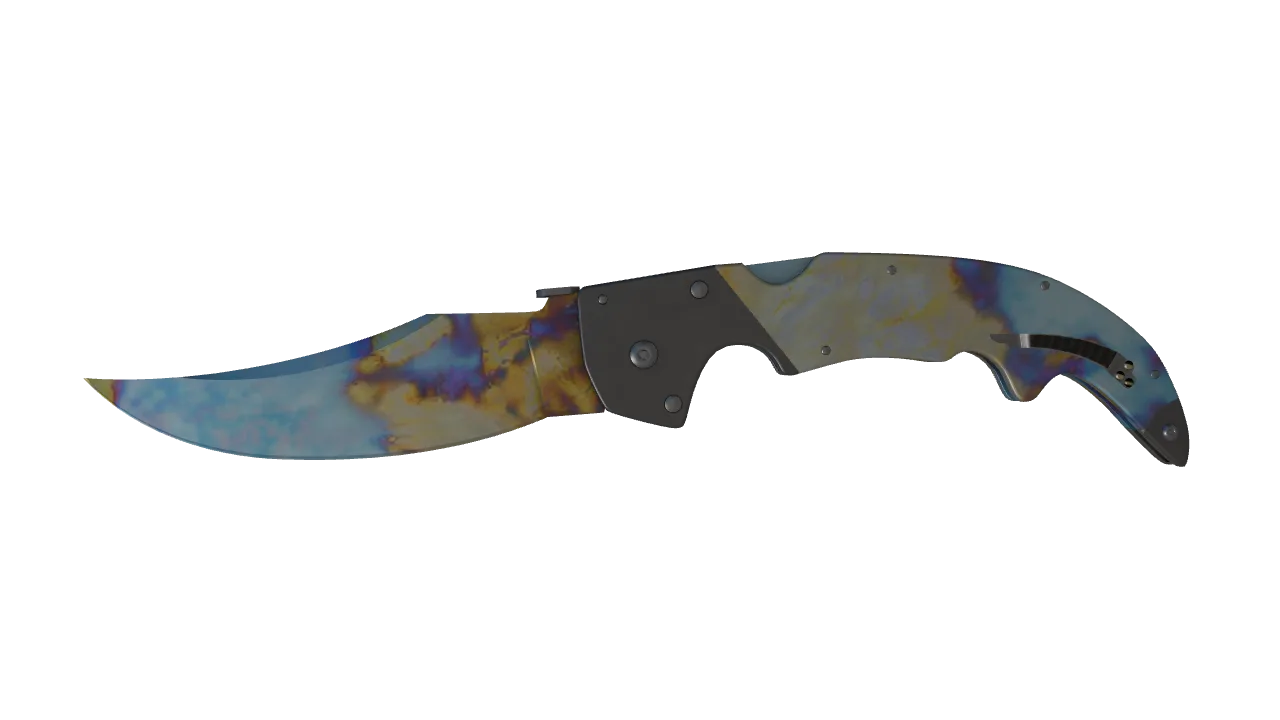 Falchion Knife | Case Hardened seed #507, front