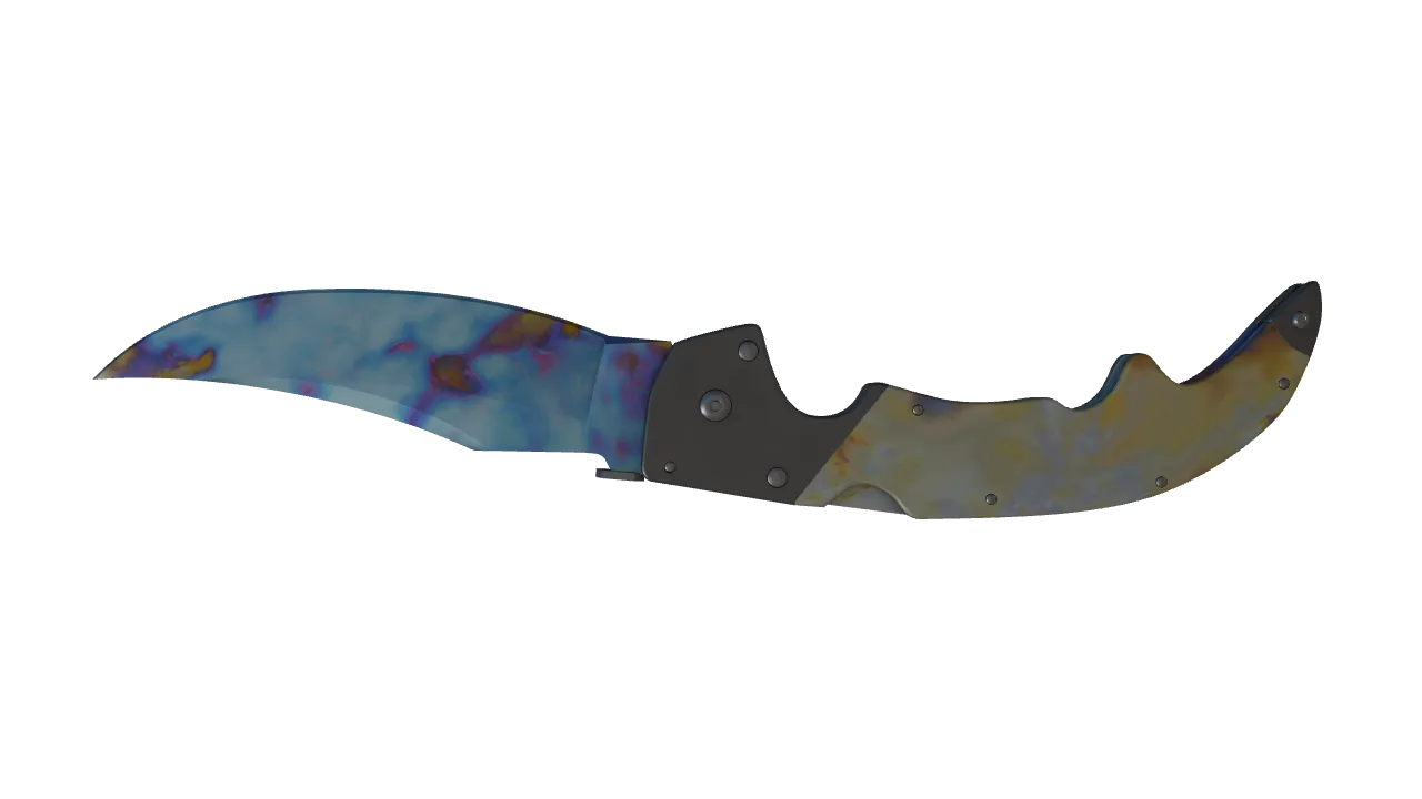 Falchion Knife | Case Hardened seed #510, back