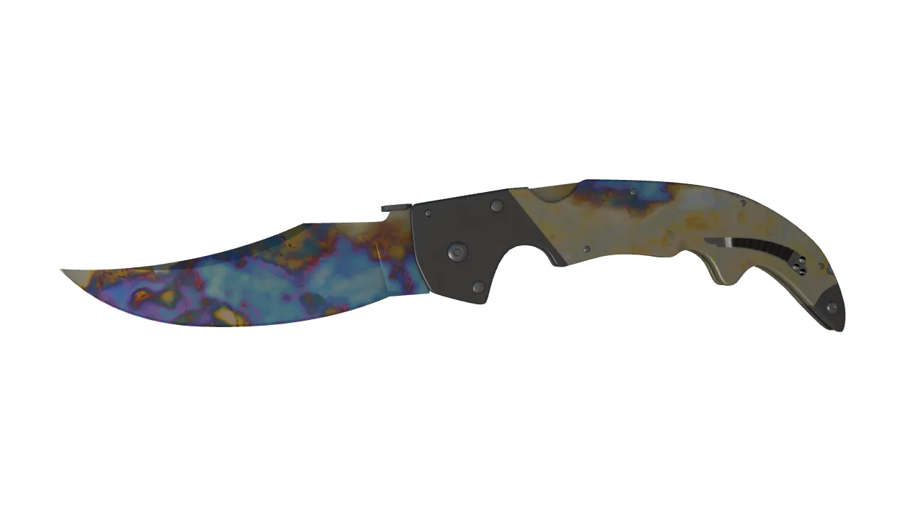 Falchion Knife | Case Hardened seed #534, front